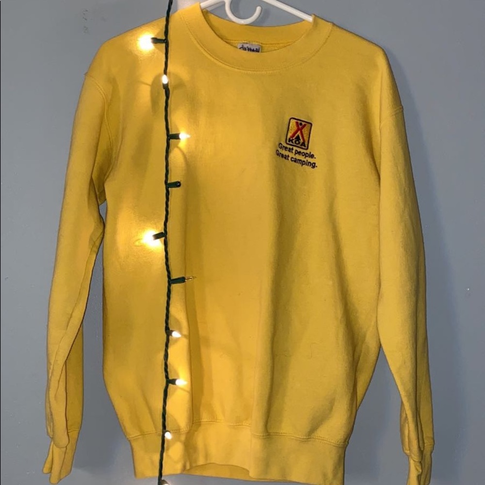 yellow crewneck